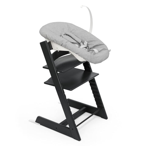 Stokke TRIPP TRAPP® Hochstuhl Schwarz inkl. Newborn Set – Die Komplettlösung ab der Geburt