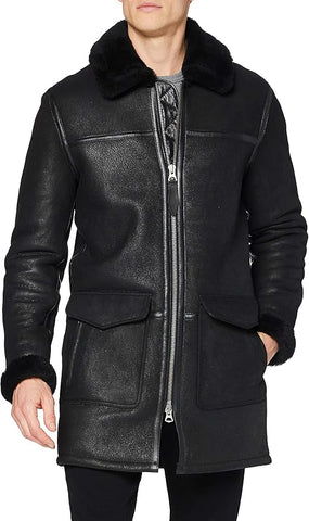 Schott NYC Herren Lederjacke Lccolorado – 100% Schafsleder