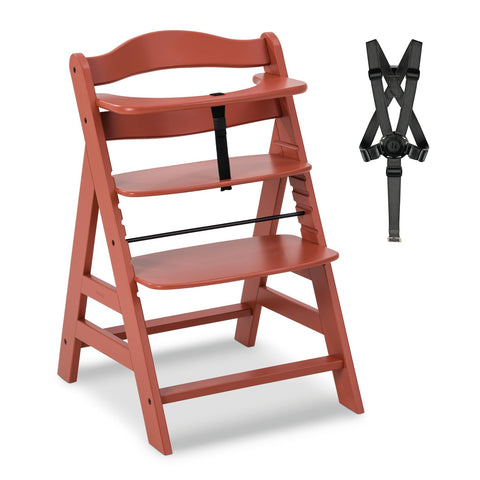 Hauck Alpha + Hochstuhl Kork – Mitwachsender Holzstuhl aus Buchenholz