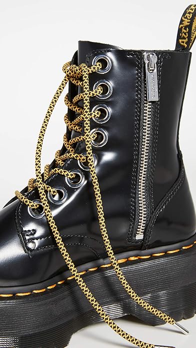 Dr. Martens Vegan Jadon Max – Damen Plateau-Boots in Schwarz