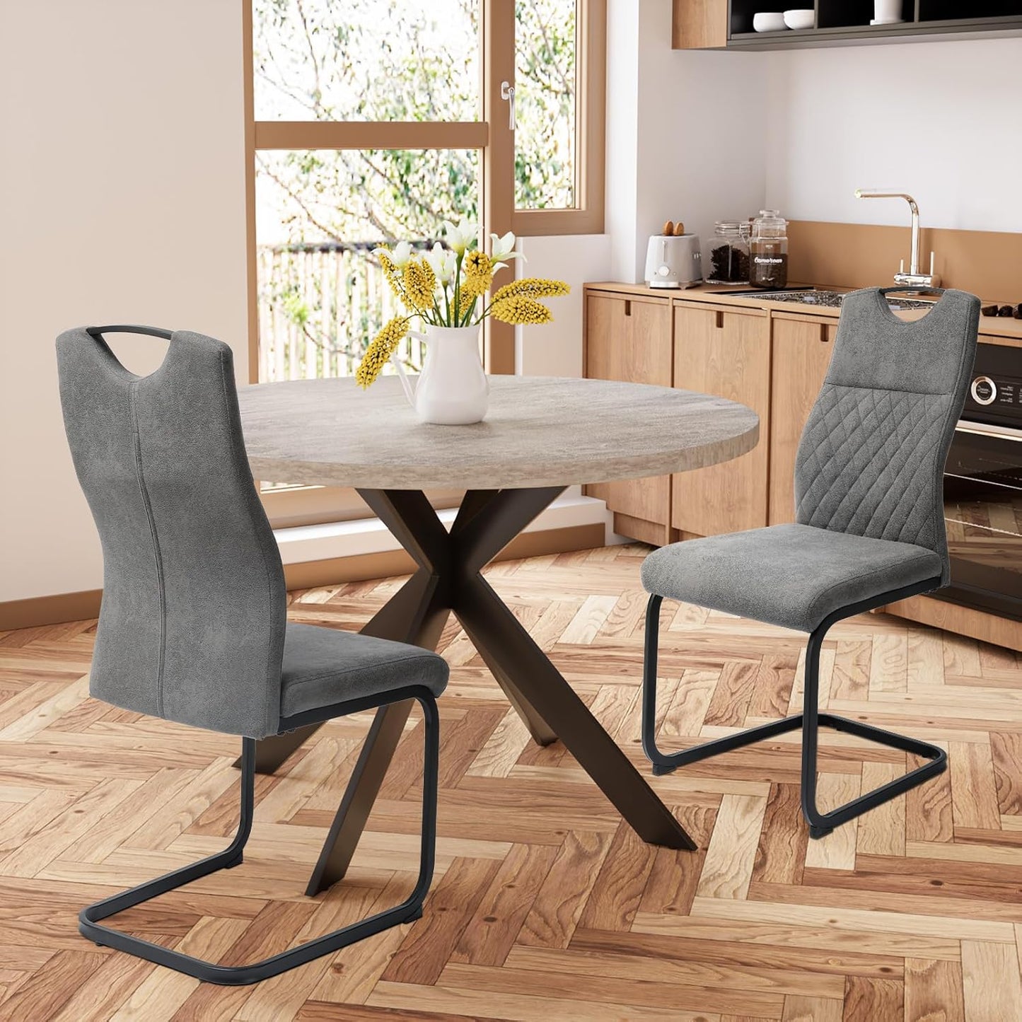 JIEXI 4er-Set Freischwinger – Modernes Design & Ergonomie