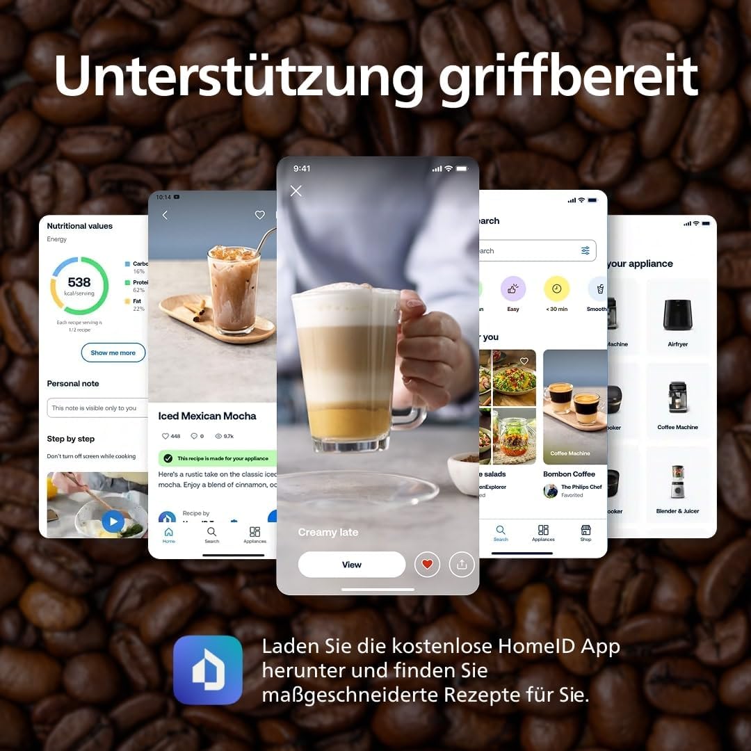 Philips Series 2200 Kaffeevollautomat EP2220/10 | Matt Schwarz