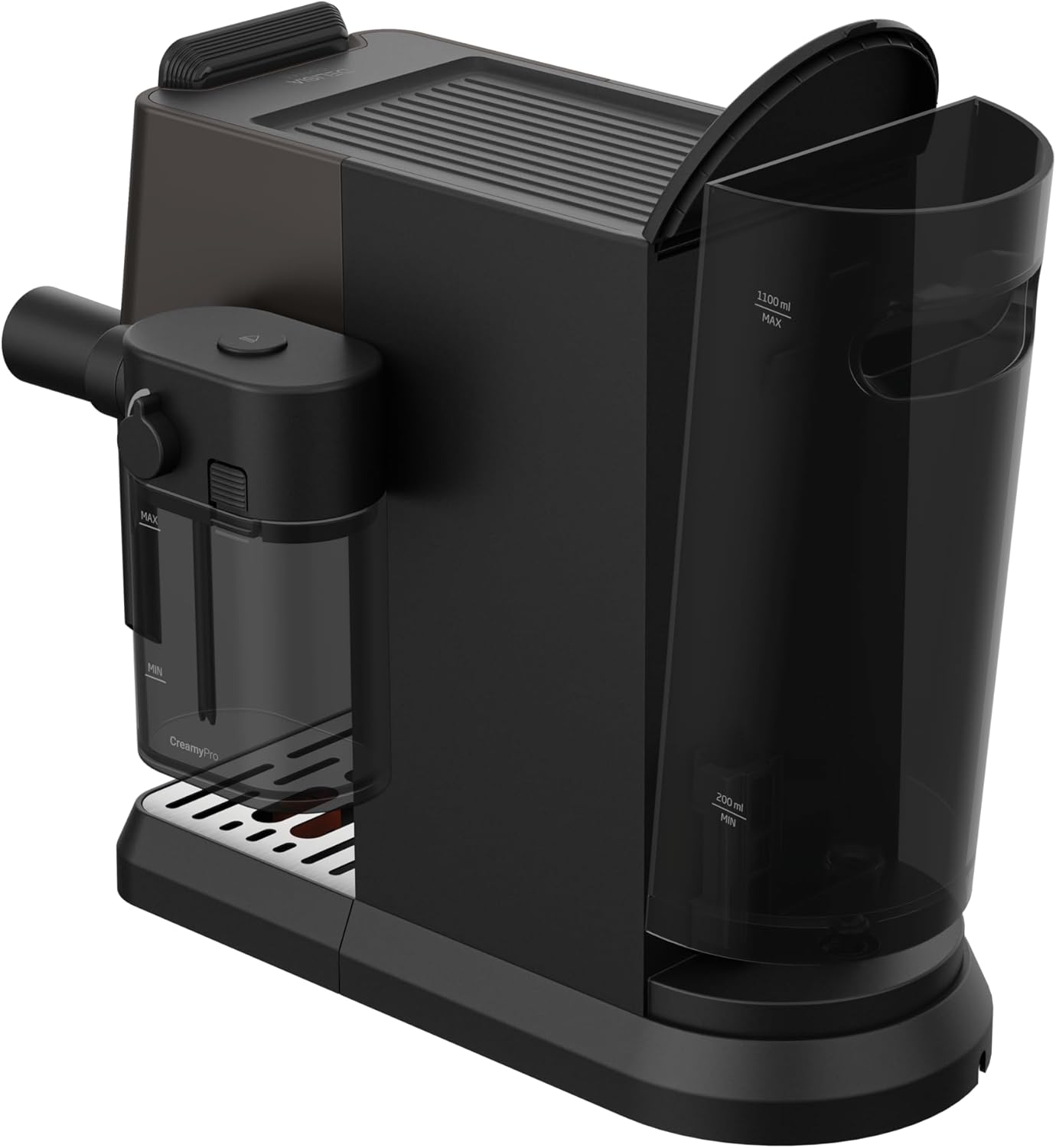 Grundig KSM 5330 Siebträgermaschine mit Milchbehälter – Dark Inox