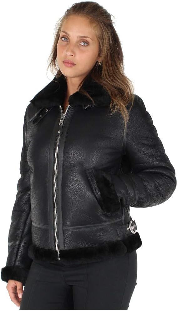 Schott NYC Damen Lederjacke – 100% Echtleder