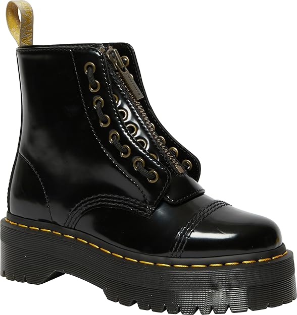 Dr. Martens Plateau Stiefeletten – Pebble Leather Edition