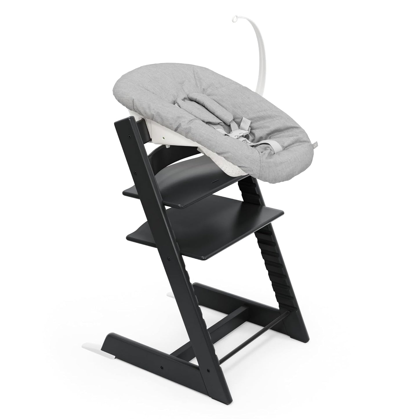 Stokke TRIPP TRAPP® Hochstuhl Schwarz inkl. Newborn Set – Die Komplettlösung ab der Geburt