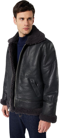 Schott NYC Herren Lammfelljacke Lc1259 – B-3 Bomberjacke