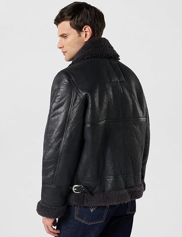 Schott NYC Herren Lammfelljacke Lc1259 – B-3 Bomberjacke