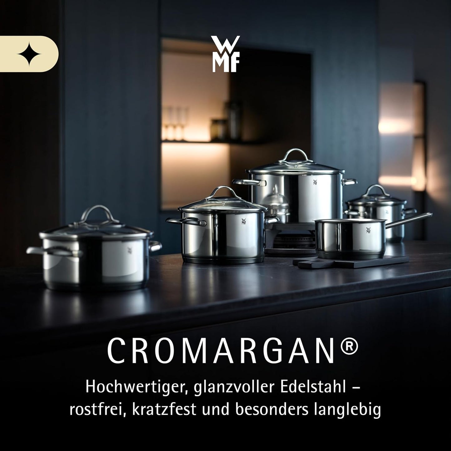 WMF Provence Plus Topfset 5-teilig – Polierter Edelstahl