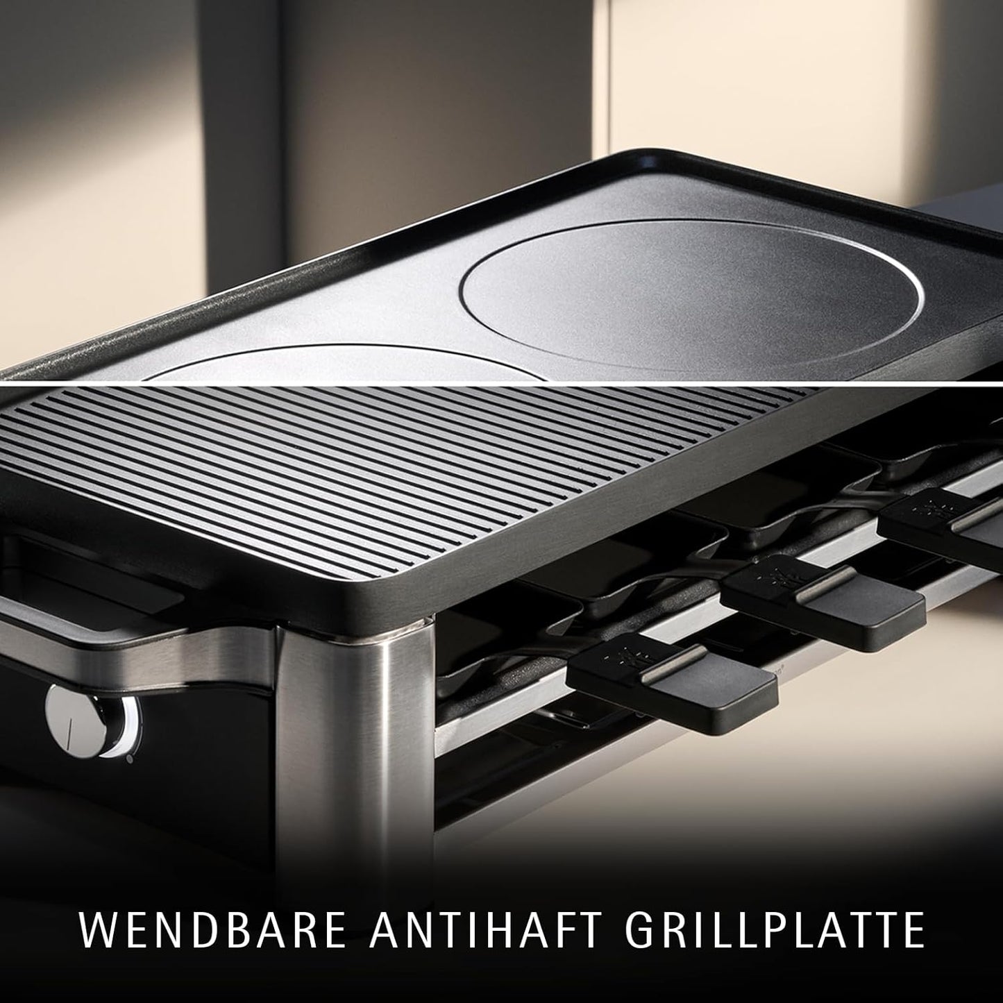 WMF Lono Raclette Grill für 8 Personen – Cromargan Edelstahl