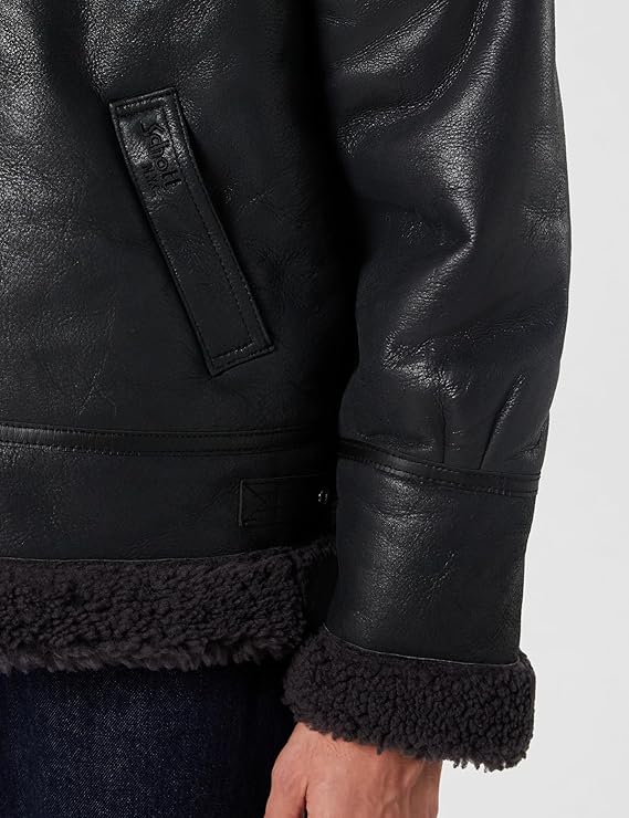 Schott NYC Herren Lammfelljacke Lc1259 – B-3 Bomberjacke