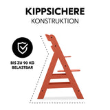 Hauck Alpha + Hochstuhl Kork – Mitwachsender Holzstuhl aus Buchenholz