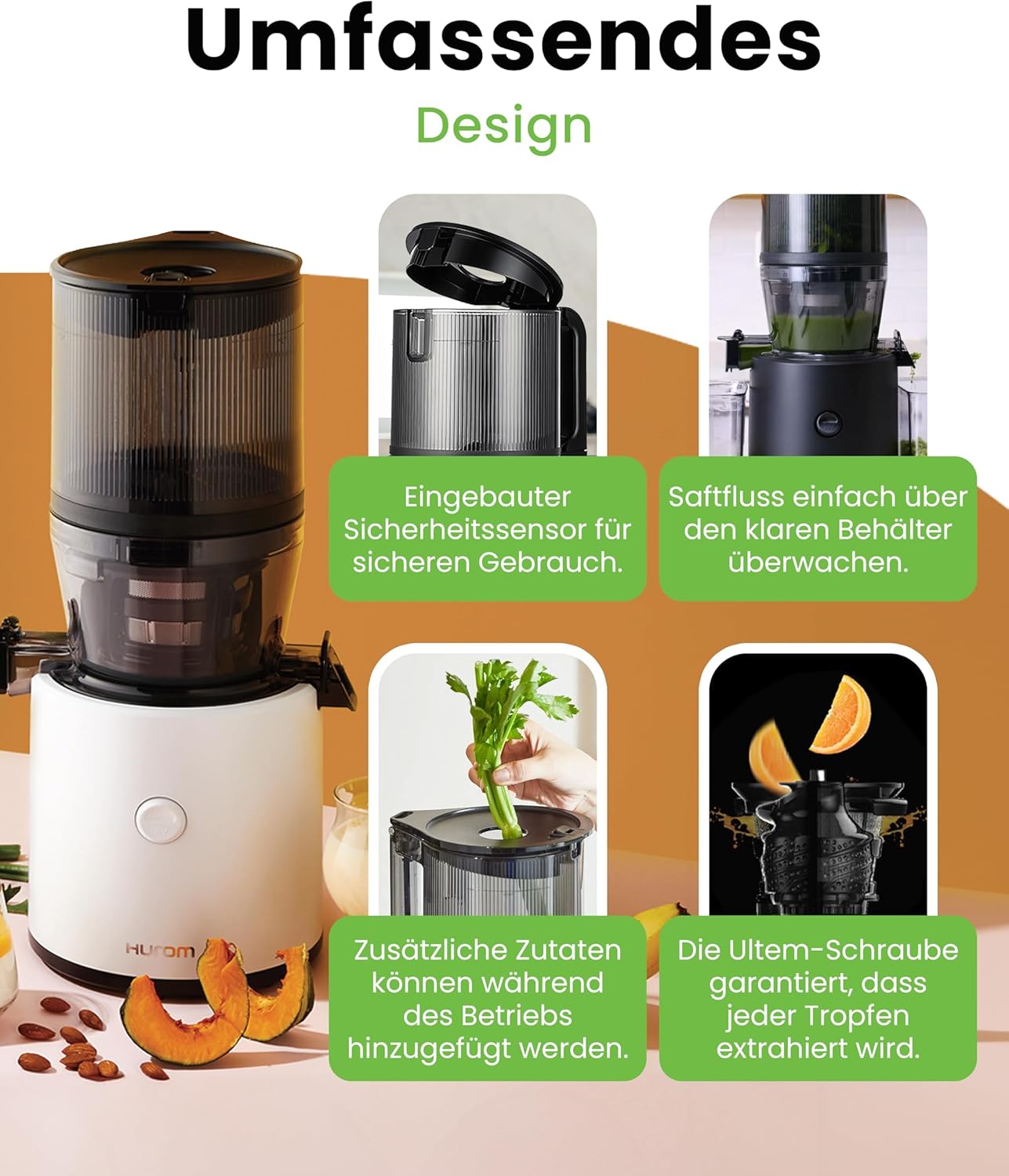 Hurom H320N Slow Juicer – Weiß