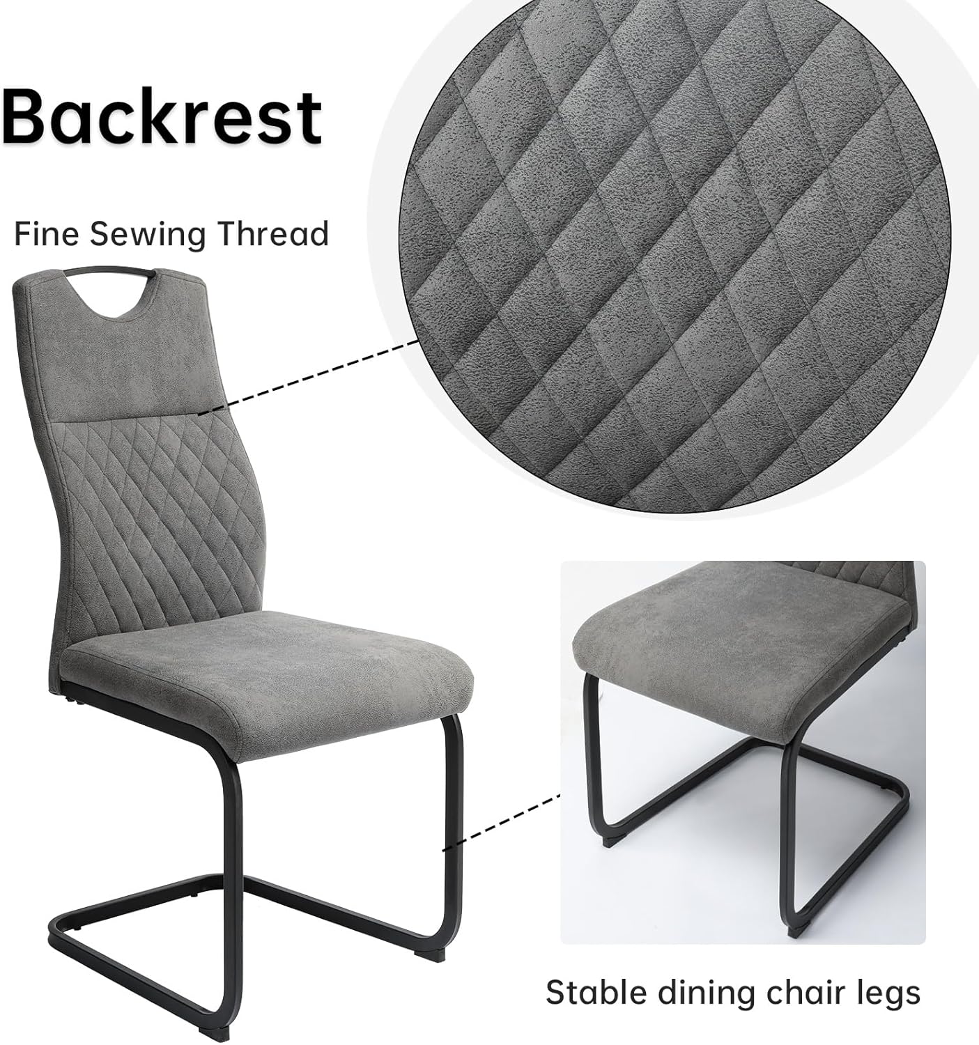 JIEXI 4er-Set Freischwinger – Modernes Design & Ergonomie