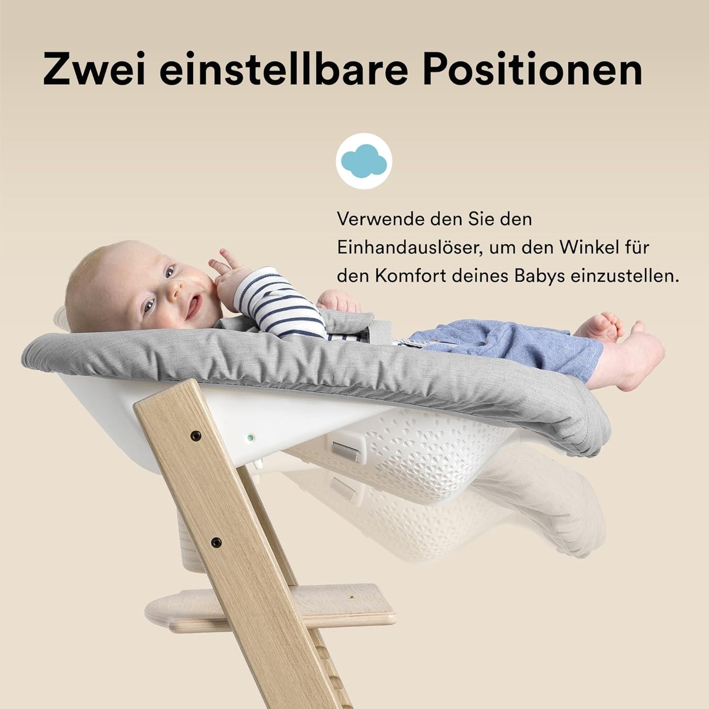 Stokke TRIPP TRAPP® Hochstuhl Schwarz inkl. Newborn Set – Die Komplettlösung ab der Geburt