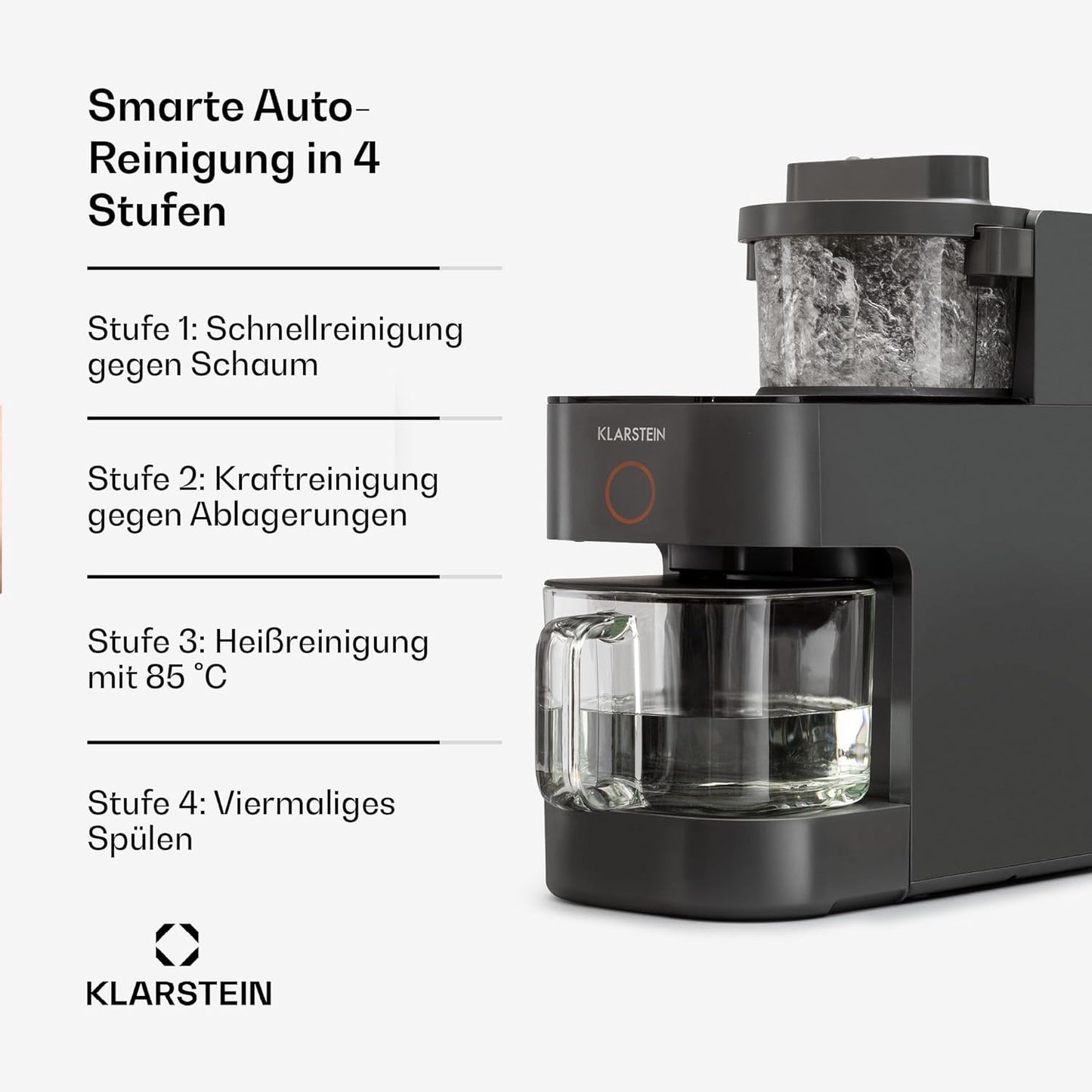 Klarstein Standmixer und Pflanzenmilchbereiter – Schwarz