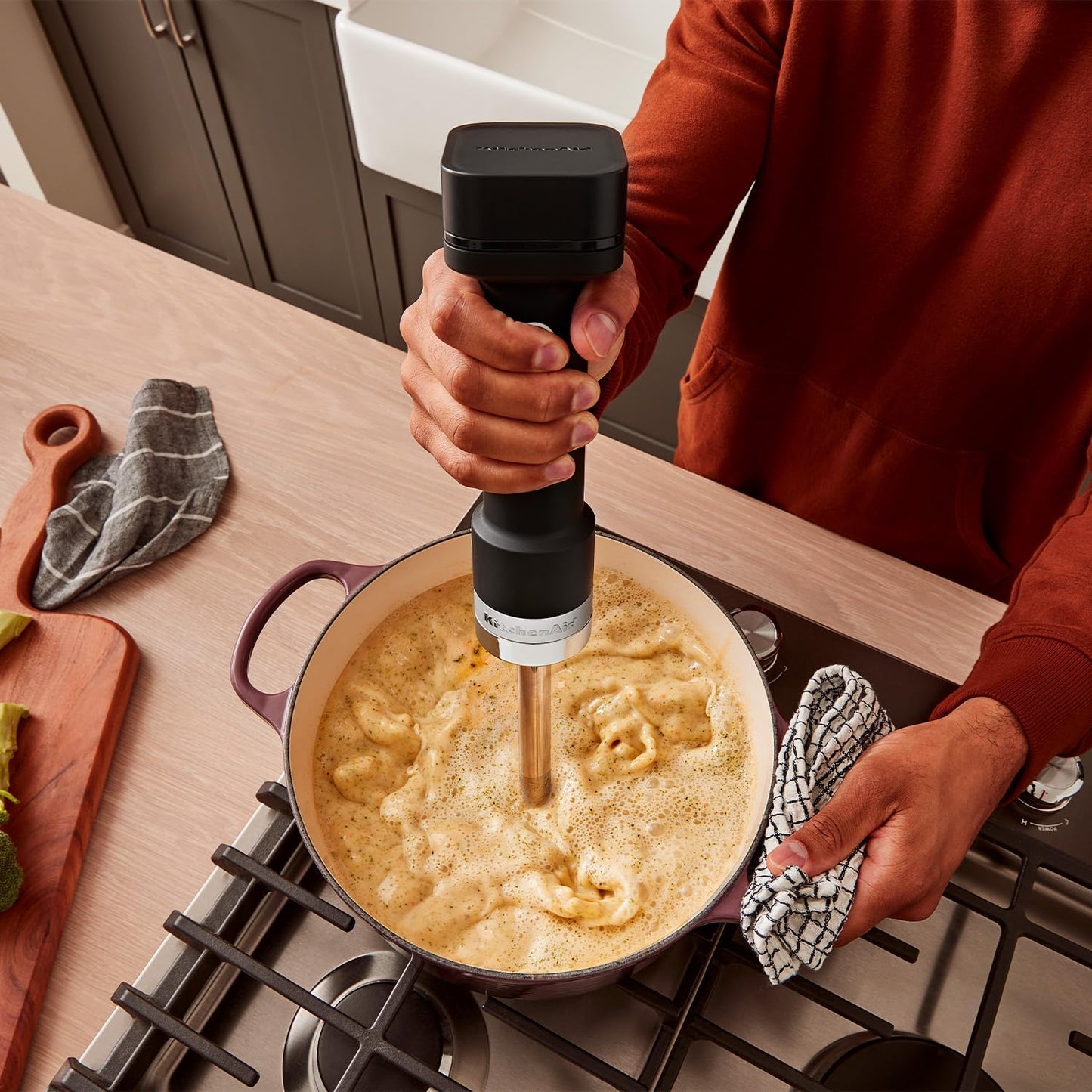 KitchenAid Go Kabelloser Stabmixer mit Zubehör – Schwarz