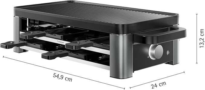WMF Lono Raclette Grill für 8 Personen – Cromargan Edelstahl